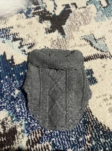 Dog Designer Sweater Grey Pearl Buttons Xxs - Picture 1 of 3