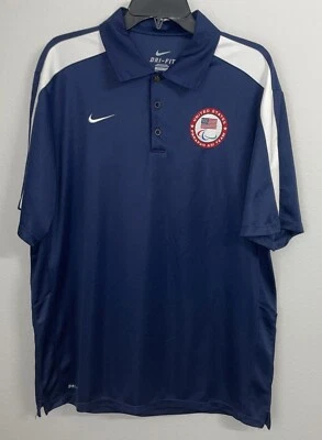 Camiseta polo Nike United States Parapanamerican Team azul Dri-Fit XL Foto 1 de 4