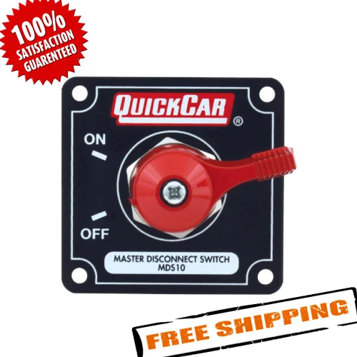 Interruptor maestro de desconexión del alternador QuickCar 55-011 con placa negra Foto 1 de 3