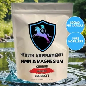 NMN & Magnesium 800mg Capsules Boost NAD Energy Supplement Stress Relief - Picture 1 of 12