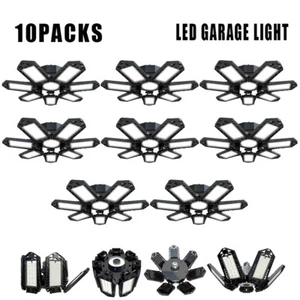 10 Packs Super Bright LED Garage Light Deformable Ceiling Shop Workshop Lamp - Picture 1 of 13