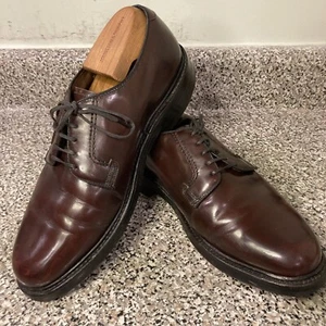 Bostonian 25734 Vintage Burgundy Plain Toe Blucher 8 EEE/E GUC - Picture 1 of 23