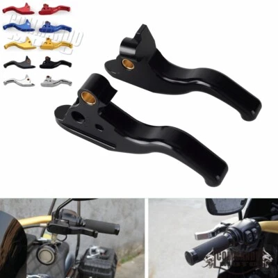 Palanca de freno de mano 2 dedos para Harley Touring Glide Road King Tri Glide 2008-2013 Foto 1 de 4