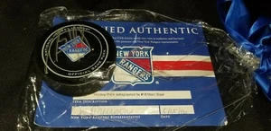 MARC STAAL RANGERS NHL LEGEND HAND SIGNED AUTOGRAPHED OFFICIAL PUCK RANGERS COA - Picture 1 of 5