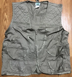 Vintage Ozark Trail Men's Brown Plaid Zippered Fishing Vest Size L Nice Shape - Picture 1 of 5