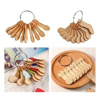 10 Pieces Wood Bobbins Embroidery Floss Organizer for Cross Stitch Supplies - Image 1 of 2