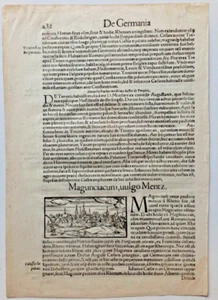 Sebastian Münster: COSMOGRAPHIA - TRIER, METZ, MAINZ, ALTZHEIM 1588 - Bild 1 von 8