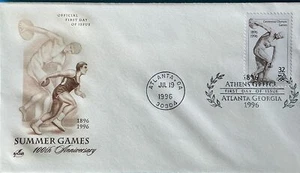 Artcraft 3087 Summer Olympics Athens Greece - Atlanta George 1996 - Picture 1 of 1