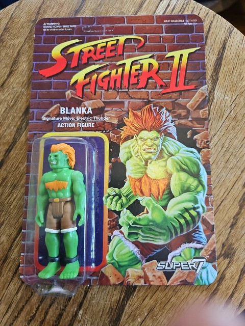 Super7 Reaction Street Fighter 2 MIB Lot - Ryu, Chun-li, Blanka