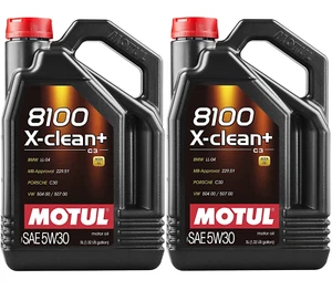 MOTUL 8100 X-CLEAN+ 5W-30 Motoröl 2x5 Liter VW Longlife 3 BMW Mercedes Porsche - Bild 1 von 2