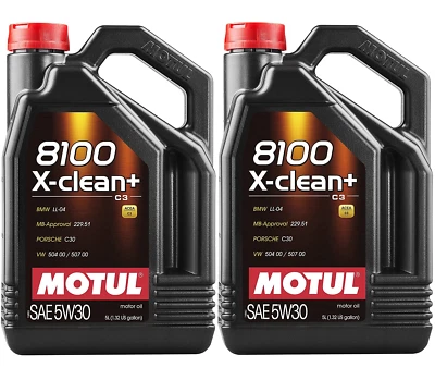 MOTUL 8100 X-CLEAN+ 5W-30 Motoröl 2x5 Liter VW Longlife 3 BMW Mercedes Porsche