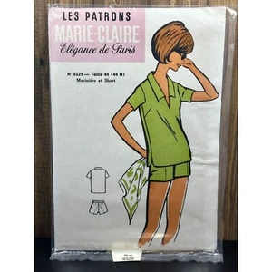 Vtg Les Patrons Marie Claire Elegance de Paris Pattern 8329 Mariniere and Shorts - Picture 1 of 2