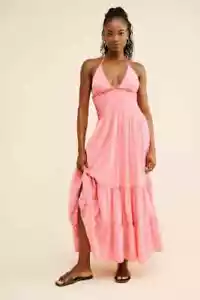 Free People Pintuck Paradise Maxi Dress S 6 Women Backless Cotton Long NEW 42906 - Picture 1 of 11