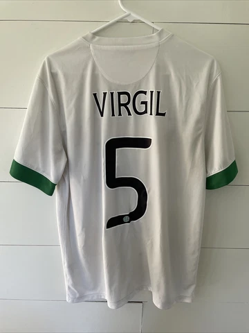 Celtic FC Nike Football Soccer European VIRGIL van Dijk Jersey Kit Size Large Cover