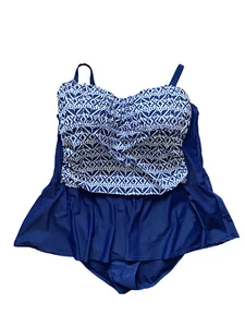 Tropical Escape Damen Plus Schwarz Ganz Badeanzug Bademode  - Bild 1 von 3