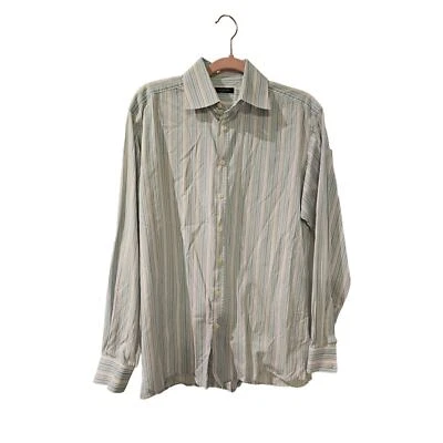 Burberry London Vestido Abotonado Cuello Camisa Hombre 16-41 L/XL Rayas Foto 1 de 4