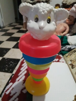 ancien jouet à empiler pyramide DISNEY  mouton 34 cm  - Photo 1/2