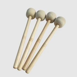 36x6cm Tibetan Singing Bowl Gong Felted Wooden Striker Mallet Tool Handmade - Picture 1 of 7