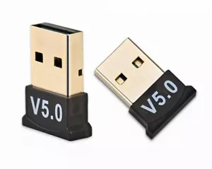 USB A Bluetooth 5.0 PC Laptop Wireless Adapter Dongle Linux Windows 10 11 UK, - Picture 1 of 2