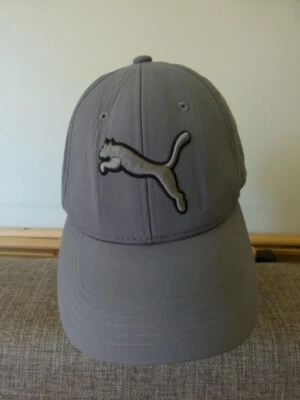 PUMA Gray Baseball Cap - Front Logo - Fitted Size S / M - Image 1 of 4