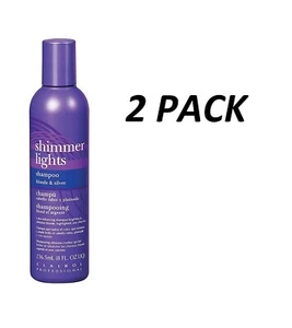 CLAIROL (Blue) Shimmer Lights Shampoo 8 oz. (Blonde & Silver)(2 Pack) - Picture 1 of 1
