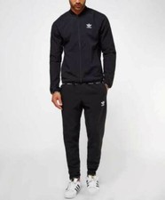 LG adidas Originals MEN'S SUPERSTAR 2.0 TRACKSUIT JACKET & PANTS Black LAST1