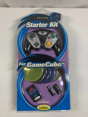 PELICAN GAMECUBE WII G3 CONTROLLER,4MB MEMORY CARD, EXTENSION CABLE STARTER KIT - Image 1 of 4