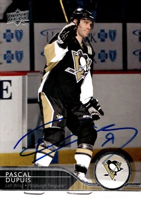 Pascal Dupuis - Signed 2014-15 Upper Deck Series 1 Card #147 - Image 1 of 2