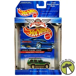 Hot Wheels 1999 Final Run #1 Green Range Rover Retiring Model No. 21339 NRFB - Picture 1 of 7