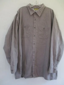 Red Kap Men's Size 3XL LN 100% Cotton 100% Cotton Long Sleeve Button-Front Shirt - Picture 1 of 12