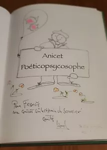 BD EO Anicet Poeticopsychosophe Le Cerfeuil sera Cerise -AVEC DÉDICACE RARE 2012 - Picture 1 of 6