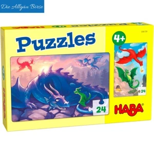 Haba 306159 Puzzles Drachen 24 Teile 2 Motive 4 Jahre Motorik  Neu OVP - Bild 1 von 4