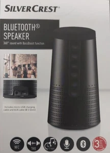 Bluetooth Lautsprecher mit Mikrofon & Akku (grau) - Bild 1 von 4