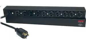 APC AP9564 Basic PDU 1U 20A 120V (10) 5-20 L5-20P - Picture 1 of 2