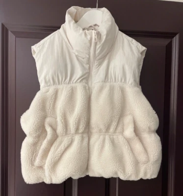 H&M Divided White Furry Gilet, Size S, RRP £25 - Image 1 of 3