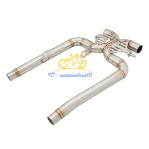 For Triumph Bonneville T100 Gold Line 2021-2024 Exhaust Middke Link Pipe Slip On - Picture 1 of 6