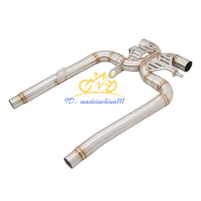 For Triumph Bonneville T100 Gold Line 2021-2024 Exhaust Middke Link Pipe Slip On - Image 1 of 4