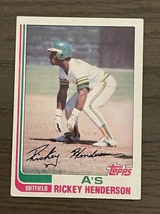 1982 Topps Rickey Henderson #610 Oakland Athletics  (A)