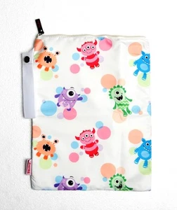 New Nuby Imonster Wet Bag Lunch Snack Storage Water Resistant Travel School Kids - Picture 1 of 1