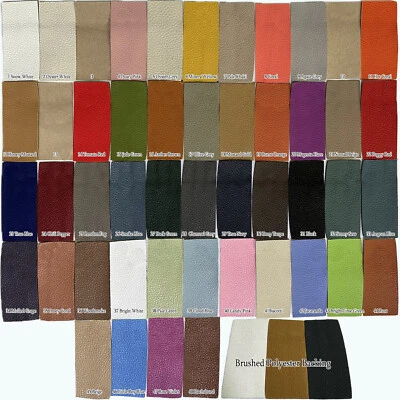 Soft PU Vinyl Cow Skin Leatherette Fabric Marine Auto Furnishing Upholstery 52"W - Image 1 of 4