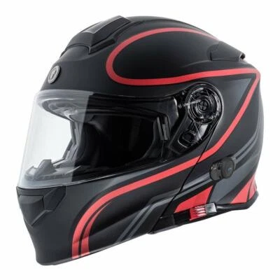 TORC T28B Bluetooth Abatible Modular Moto Casco Doble Visera - DOT ECE 22.05 Foto 1 de 2