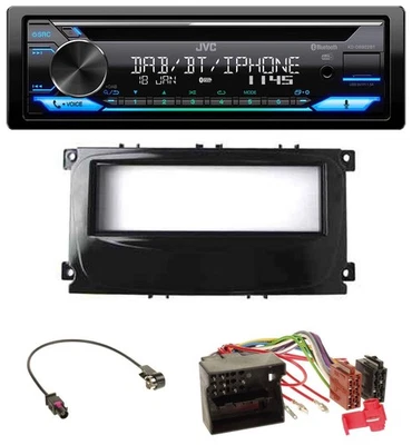 JVC Bluetooth MP3 USB DAB CD Autoradio für Ford C-Max Galaxy Focus ab 2007 glänz - Bild 1 von 4