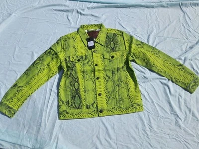 Chaqueta de jean de piel de serpiente Young Nation talla grande Foto 1 de 4