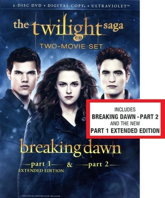The Twilight Saga: Breaking Dawn, Parts 1 & 2 (2-Disc DVD + Digital Copy + U... - Image 1 of 2