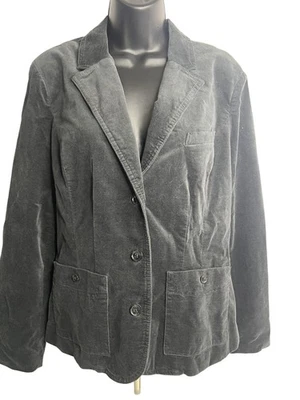 Blazer Eddie Bauer Mujer 10 Pana Chaqueta Dos Botones Informal Bolsillos Forrado Foto 1 de 4