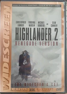 Highlander 2: The Quickening (DVD, 2001, Renegade Version Directors Cut) Film - Picture 1 of 2