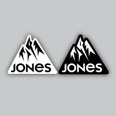 Paquete de 2 pegatinas/calcomanías de vinilo Jones Snowboards - tabla dividida - snowboard - campo Foto 1 de 2