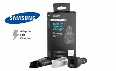 Samsung Dual Car Charger S21 S22 S23 S24 Ultra A14 A54 OEM NEW - Image 1 of 4