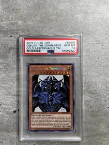 Yugioh Card Obelisk The Tormentor SR PSA 10 Gem, TN19-EN007 2019 - Picture 1 of 4