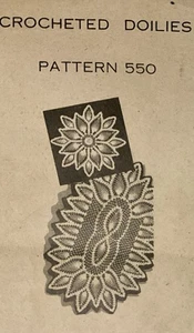 x550 Vintage mail order Pineapple Doily Pattern to Crochet (Reproduction) - Picture 1 of 3